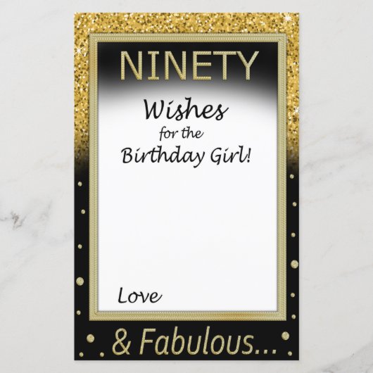 90 wensen voor het verjaardagsmeisje (Voorkant)