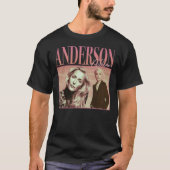 90&x27;s Retro stijl Gillian Anderson Classic T-Sh T-shirt (Voorkant)