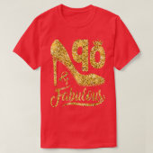 90 Years Old Gifts 90 & Fabulous 90th Birthday cro T-shirt (Design voorkant)