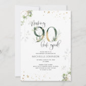 90 ziet er goed uit in de groene gouden botanische kaart (Voorkant)