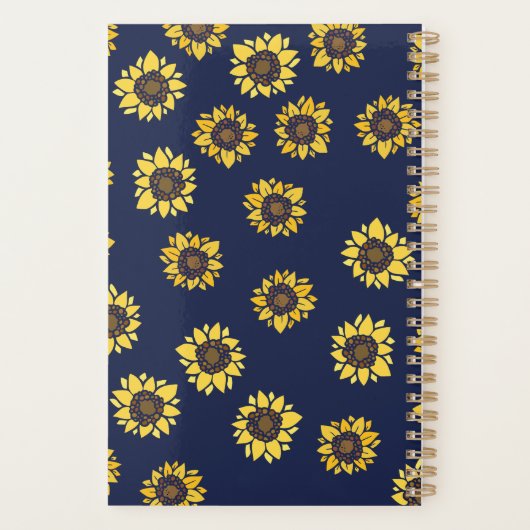  90 zondbloem Zonnebloem Zon Planner (Achterkant)