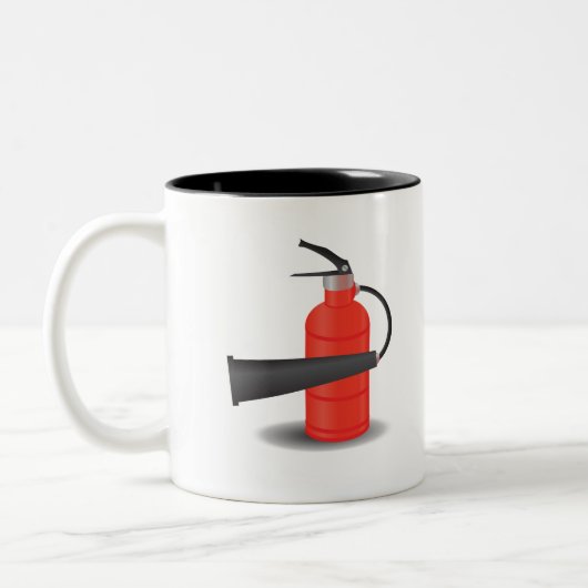 90Brandblusser_rasterized Tweekleurige Koffiemok (Links)