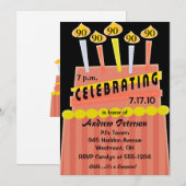 90e - 99e verjaardag Persoonlijke uitnodiging (Voorkant / Achterkant)