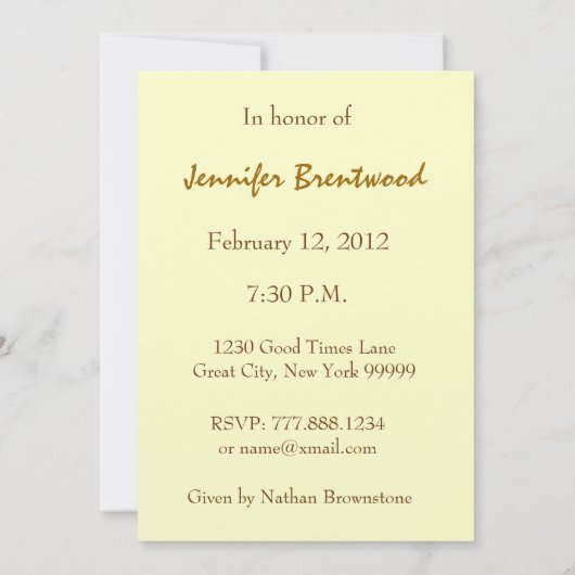 90e - 99e verjaardag Uitnodiginggouden kaarsen Kaart (Achterkant)