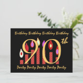 90e - 99e verjaardag van de Rode Kaarsen van de Pa Kaart (Staand voorkant)