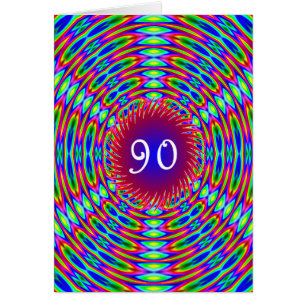 90e Abstracte Trippy Swirls van Birthday