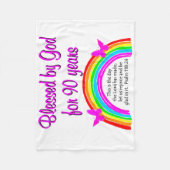 90E BIRTHDAY BLESSING FLEECE DEKEN (Voorkant)