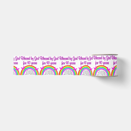 90E BIRTHDAY BLESSING GROSGRAIN LINT (Voorkant)