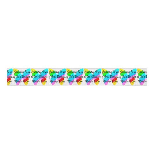 90E BIRTHDAY BLESSING GROSGRAIN LINT (Voorkant)