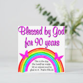 90E BIRTHDAY BLESSING KAART (Staand voorkant)