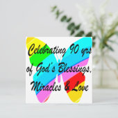90E BIRTHDAY BLESSING KAART (Staand voorkant)