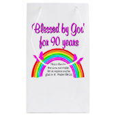 90E BIRTHDAY BLESSING KLEIN CADEAUZAKJE (Achterkant)
