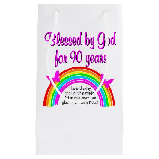 90E BIRTHDAY BLESSING KLEIN CADEAUZAKJE (Voorkant)