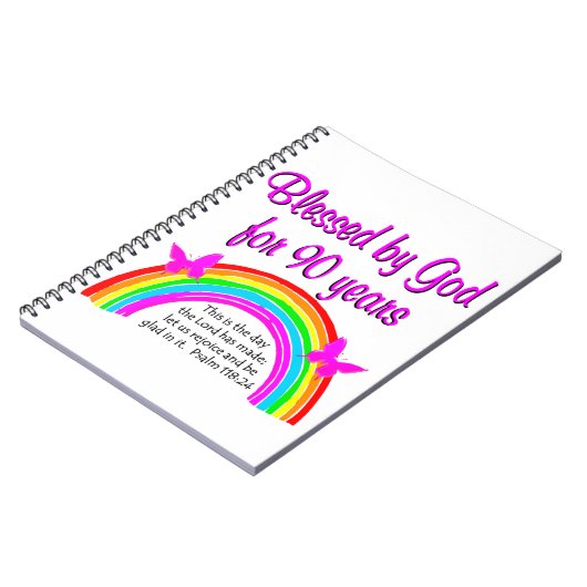 90E BIRTHDAY BLESSING NOTITIEBOEK (Linkerzijde)