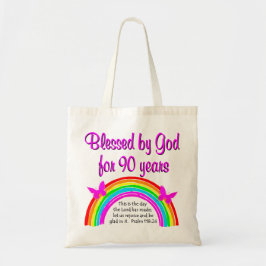 90E BIRTHDAY BLESSING TOTE BAG