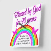 90E BIRTHDAY BLESSING VIERKANTE KLOK (Hoek)