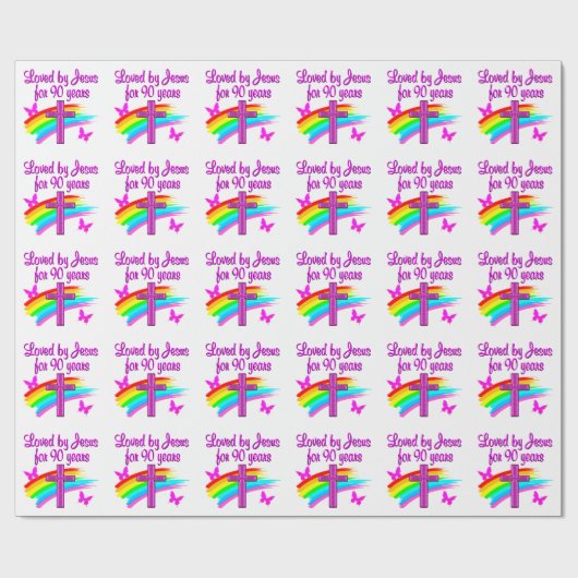 90E BIRTHDAY BLESSINGS CADEAUPAPIER (Vlak)