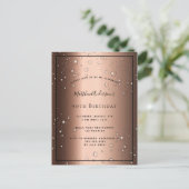 90e Birthday bronze bruine zwarte belletje Briefkaart (Staand voorkant)