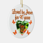 90E BIRTHDAY-BUTTERFLY KERAMISCH ORNAMENT (Rechts)