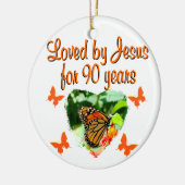 90E BIRTHDAY-BUTTERFLY KERAMISCH ORNAMENT (Links)
