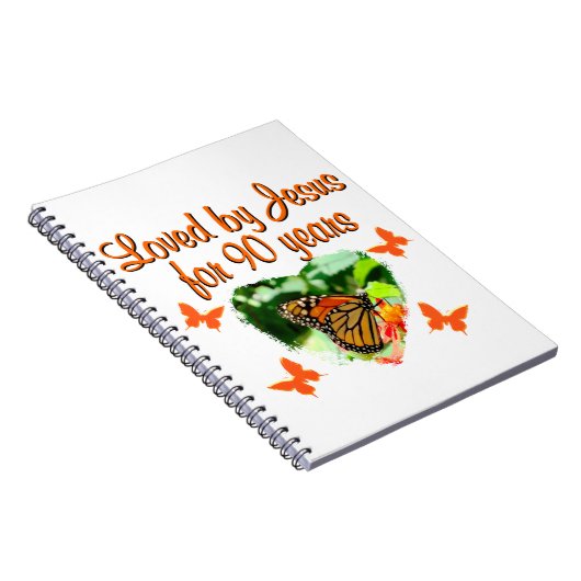 90E BIRTHDAY-BUTTERFLY NOTITIEBOEK (Rechterzijde)