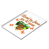 90E BIRTHDAY-BUTTERFLY NOTITIEBOEK (Linkerzijde)