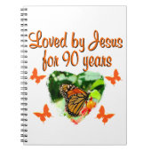 90E BIRTHDAY-BUTTERFLY NOTITIEBOEK (Voorkant)