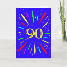 90e 'Birthday Explosion'-Kaart