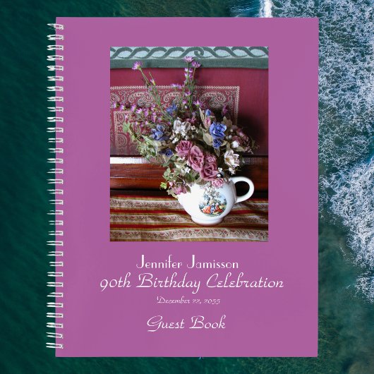 90e Birthday Party Guest Book,  Teapot Notitieboek