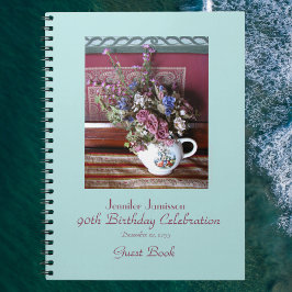 90e Birthday Party Guest Book,  Teapot Notitieboek