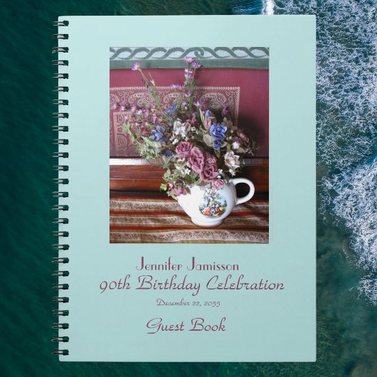 90e Birthday Party Guest Book,  Teapot Notitieboek