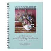 90e Birthday Party Guest Book,  Teapot Notitieboek (Voorkant)