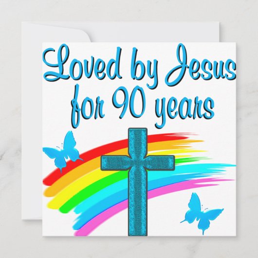 90E BIRTHDAY PRAYER KAART (Voorkant)