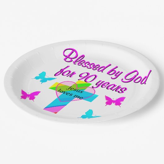 90E BIRTHDAY PRAYER PAPIEREN BORDJE (Gekanteld)