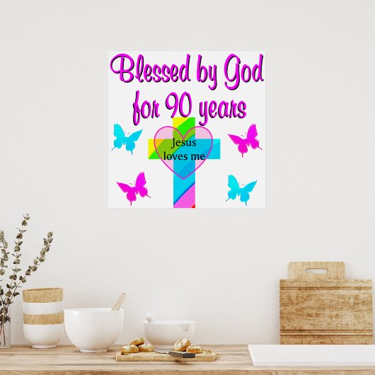 90E BIRTHDAY PRAYER POSTER (Keuken)