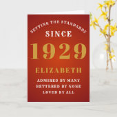 90e Birthday Standards geboren in 1929 Voeg Jouw n Kaart (Gele Bloem)