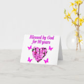  90E BIRTHDAY-STROOM KAART (Gele Bloem)