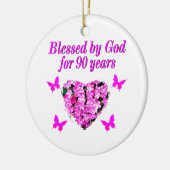 90E BIRTHDAY-STROOM KERAMISCH ORNAMENT (Links)