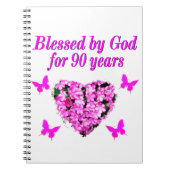  90E BIRTHDAY-STROOM NOTITIEBOEK (Voorkant)