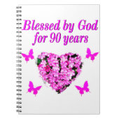  90E BIRTHDAY-STROOM NOTITIEBOEK (Voorkant)