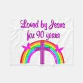 90E BIRTHDAY VAN JESUS FLEECE DEKEN (Voorkant (Horizontaal))