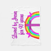 90E BIRTHDAY VAN JESUS FLEECE DEKEN (Voorkant)