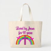 90E BIRTHDAY VAN JESUS GROTE TOTE BAG (Voorkant)