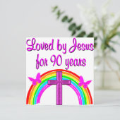 90E BIRTHDAY VAN JESUS KAART (Staand voorkant)