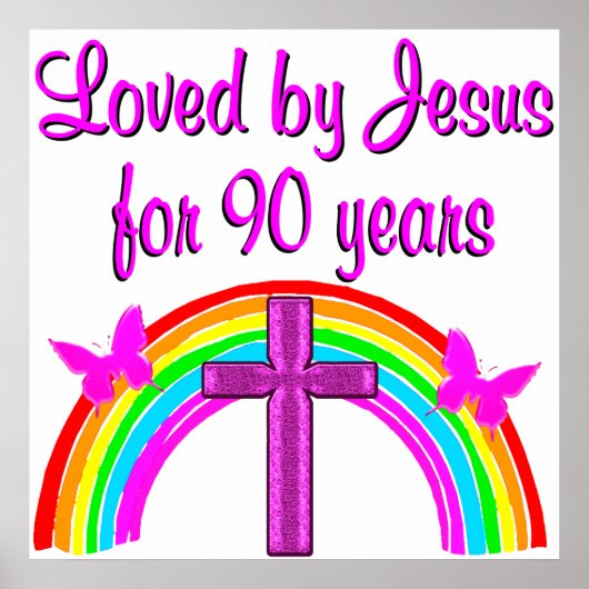 90E BIRTHDAY VAN JESUS POSTER (Voorkant)