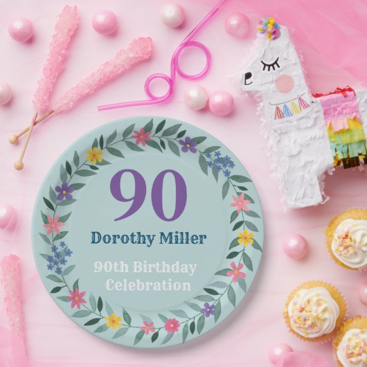 90e Bord op jaarpapier (Feest)