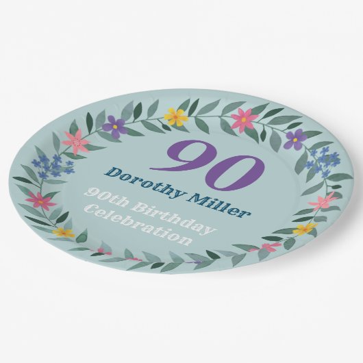 90e Bord op jaarpapier (Gekanteld)