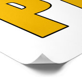 90e Cadeau van de geboorte Poster (Hoek)