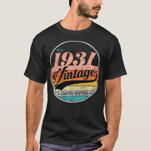 90e cadeau voor geboorte Retro 1931 90 jaar oud T-shirt