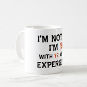 90e coole verjaardagsdesign koffiemok (Voorkant links)